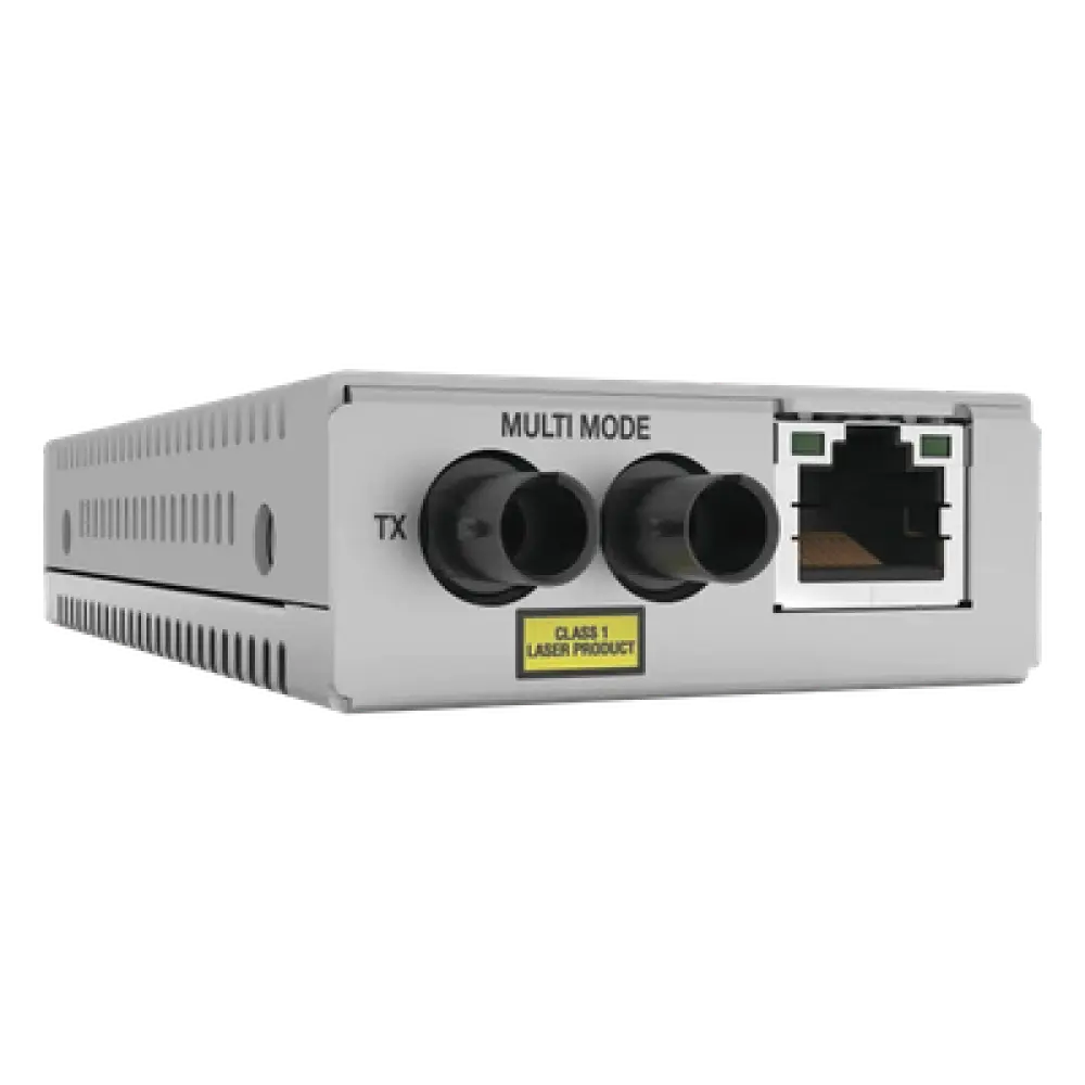 Convertidor de Medios / Fast Ethernet a Fibra Óptica / Multimodo ST / 2 km / Auto-MDI/MDIX / Jumbo Frames 10 KB