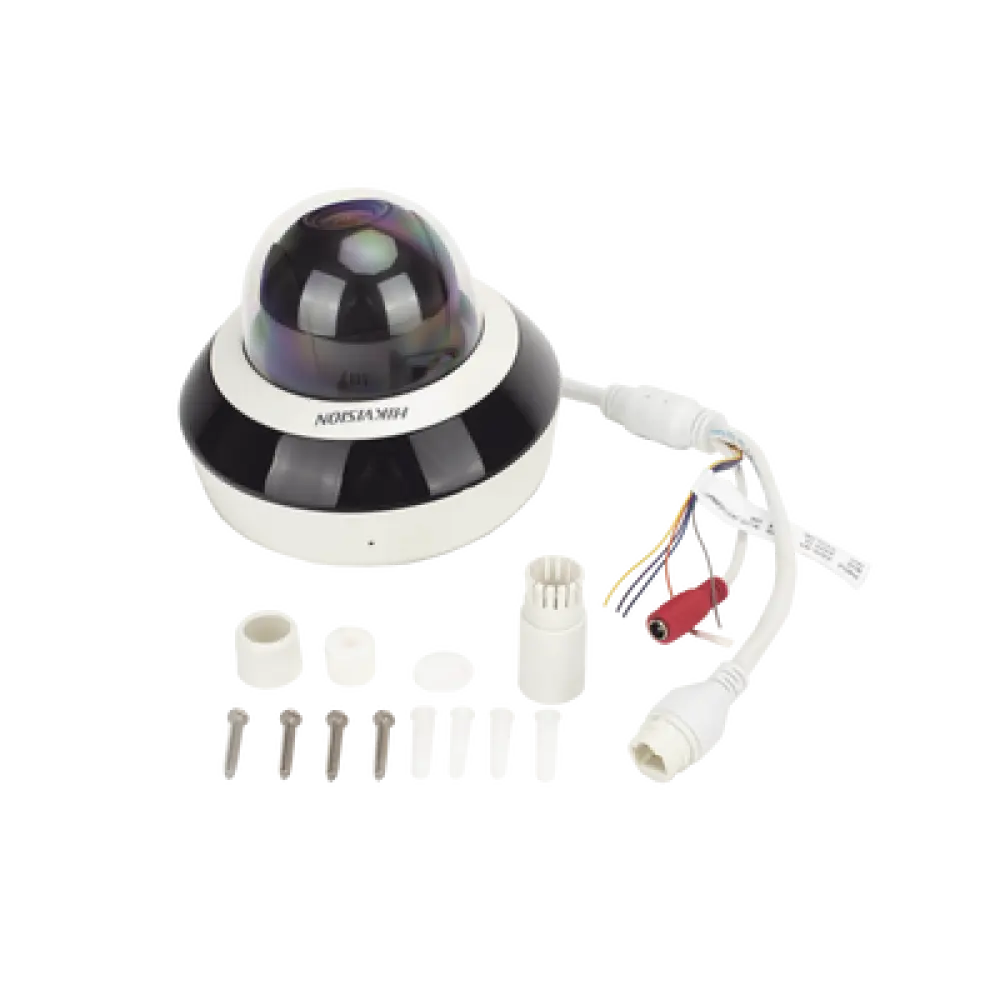 Mini Domo PTZ IP / 6 Megapixel / Zoom Óptico 4x / IR EXIR 20 m (65.6 ft) / DarkFighter / AcuSense / PoE / IK10 / IP66