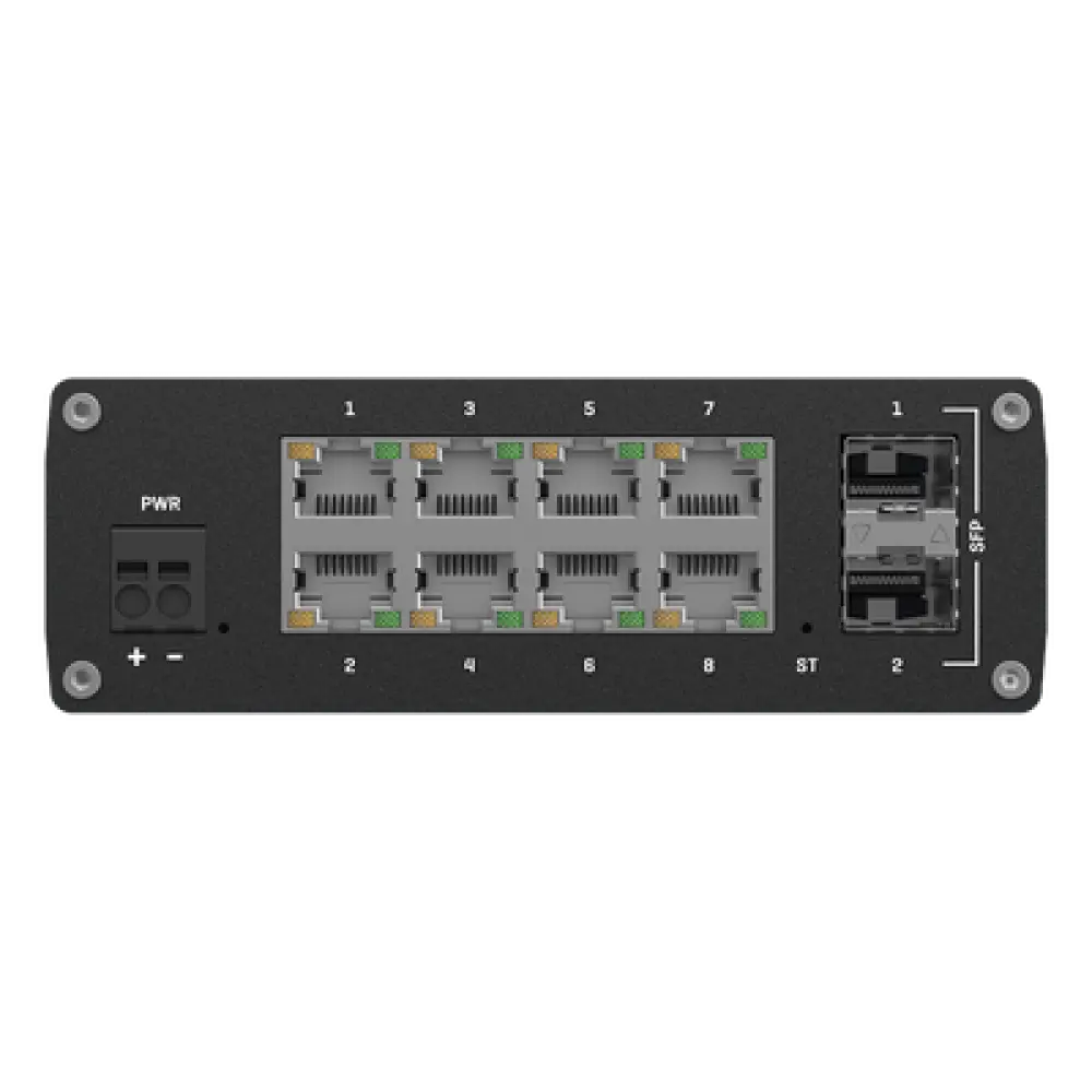 Switch Industrial Administrable L2 / 8 Puertos GE + 2 SFP / Profinet / Ethernet/IP / -40°C a 75°C / IP30