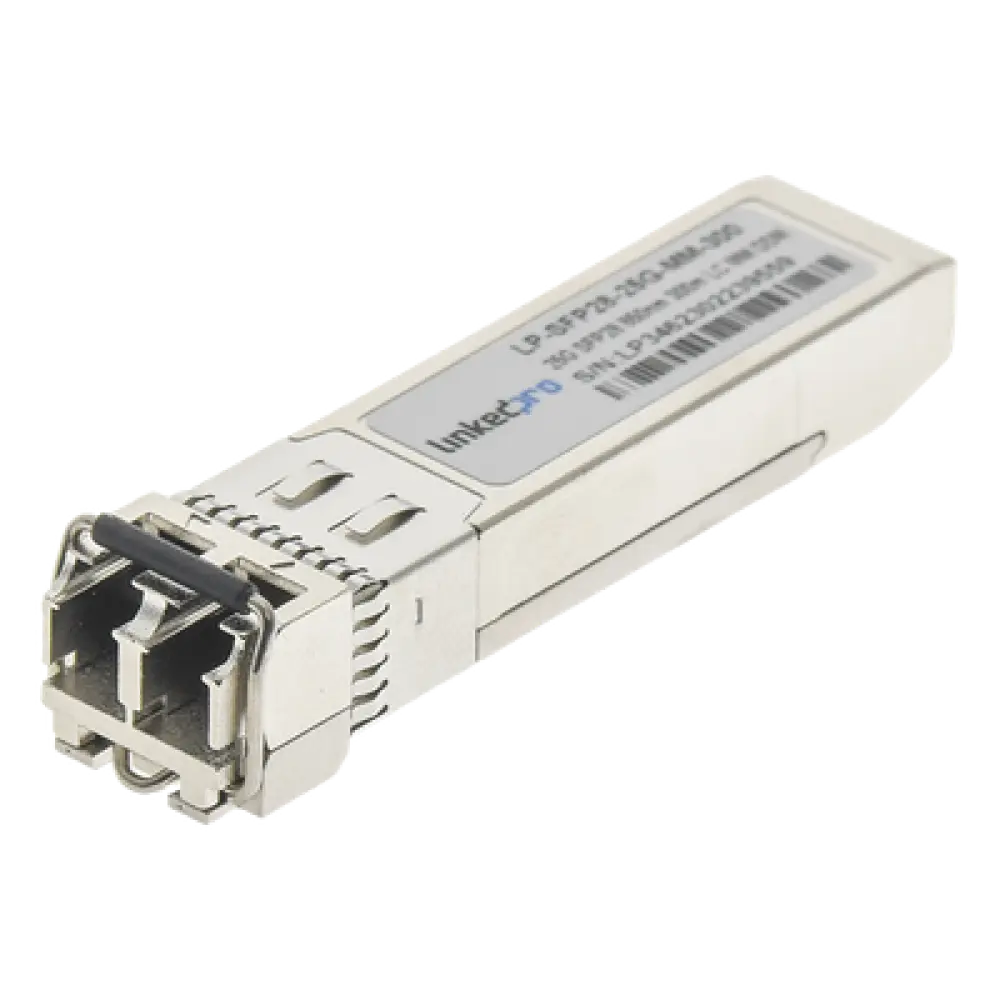 Transceptor Óptico SFP28 / 25 Gbps / Multimodo 850 nm / Alcance 300 m (984.3 ft) / LC/UPC Dúplex / DDM