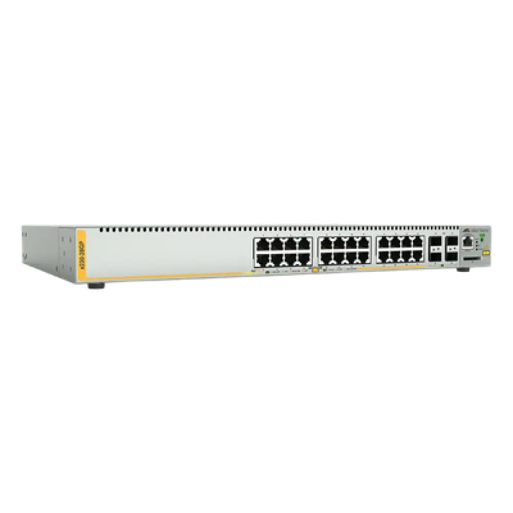 Switch PoE+ Administrable / 24 Puertos Gigabit / 4 SFP / Capa 3 / 370 W / 41.7 Mpps