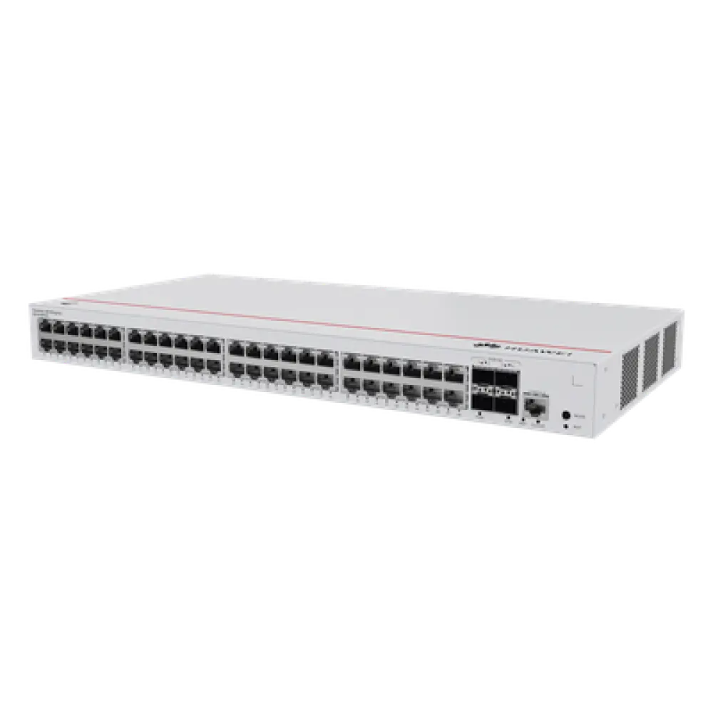 Switch Capa 3 Administrable / 48 Puertos Gigabit / 4 Puertos 10GE SFP+ Uplink / 176 Gbps / iStack / ERPS