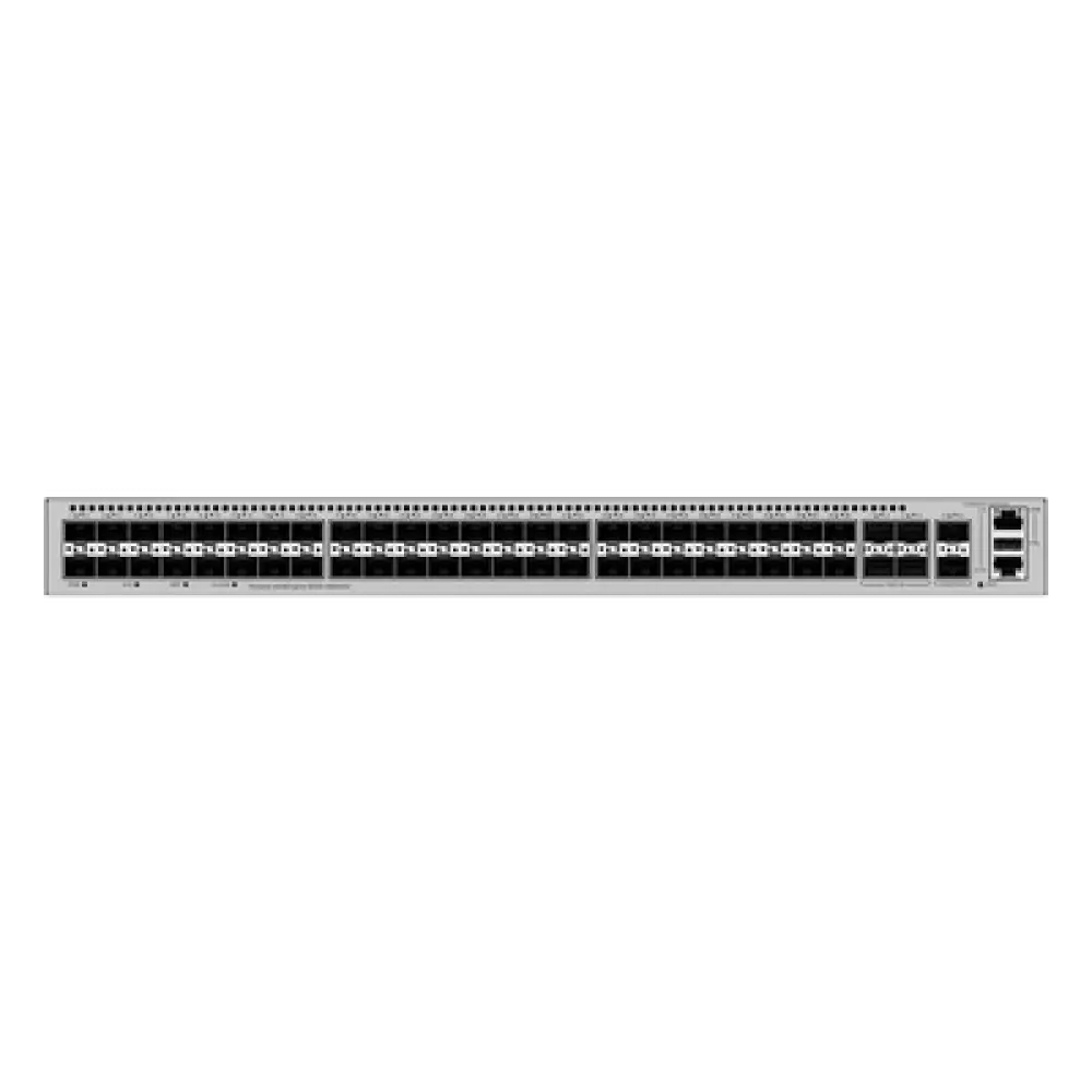 Switch Core Capa 3 / 48 Puertos GE SFP / 4 Puertos 10GE SFP+ Uplink / 2 Puertos 10GE SFP+ Stacking / Ruteo Dinámico / 224 Gbps