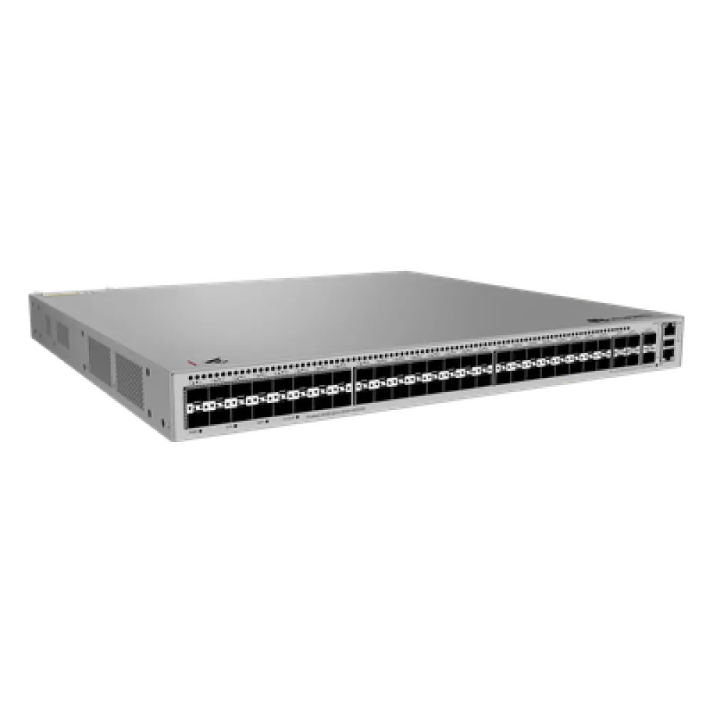 Switch Core Capa 3 / 48 Puertos GE SFP / 4 Puertos 10GE SFP+ Uplink / 2 Puertos 10GE SFP+ Stacking / Ruteo Dinámico / 224 Gbps