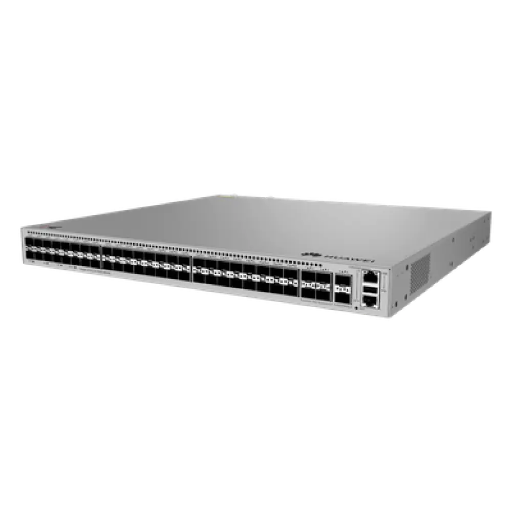 Switch Core Capa 3 / 48 Puertos GE SFP / 4 Puertos 10GE SFP+ Uplink / 2 Puertos 10GE SFP+ Stacking / Ruteo Dinámico / 224 Gbps