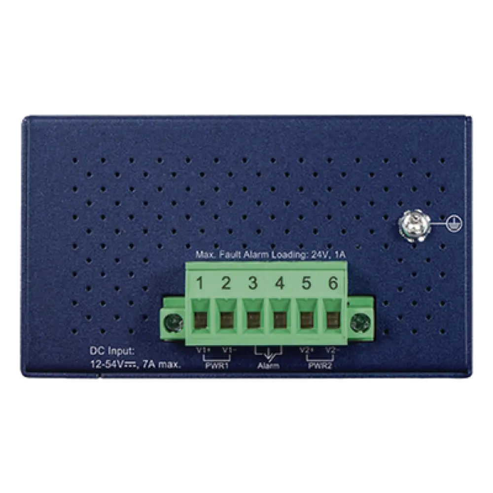 Switch Industrial PoE / 4 Puertos 10/100 Mbps / 1 Puerto 100Base-FX / Rango -40 a 75°C (-40 a 167°F) / IP30 / Conmutación 1 Gbps