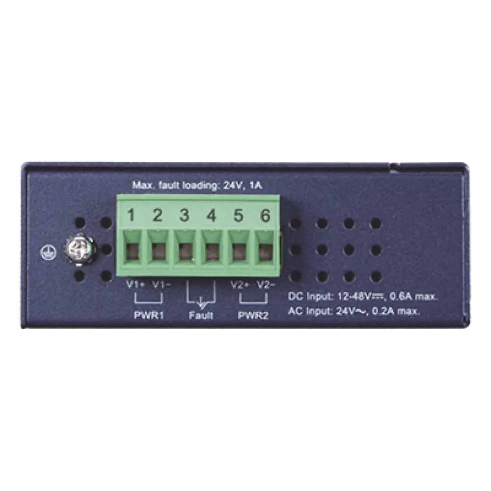Convertidor de Medios Industrial / 10G/5G/2.5G/1G/100M / SFP+ 10GBASE-X / IP30 / -40°C a 75°C / Alimentación Redundante DC