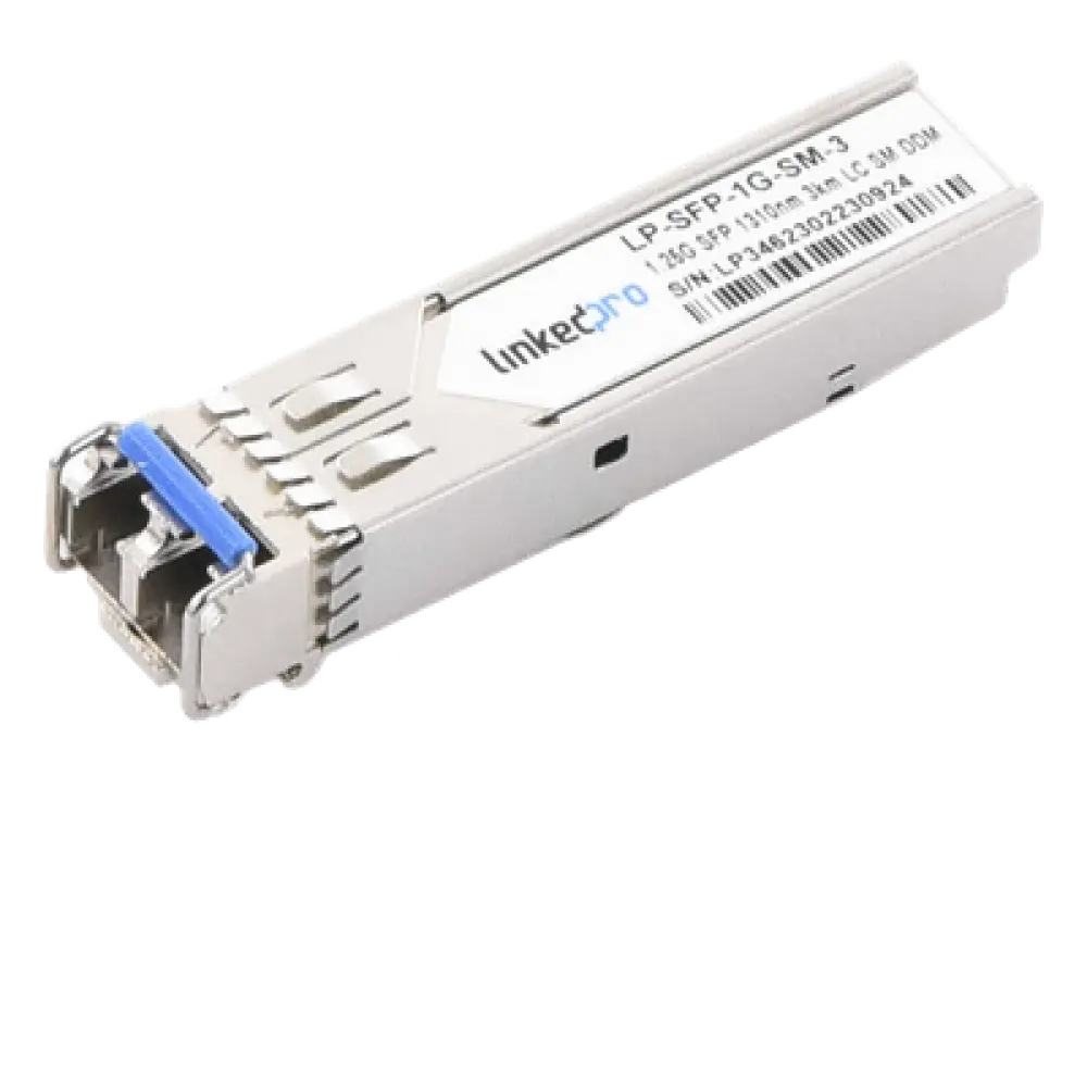 Transceptor Óptico SFP / 1.25 Gbps / Monomodo 1310 nm / Alcance 40 km (131233.6 ft) / LC/UPC Dúplex / DDM / 1000BASE-EX