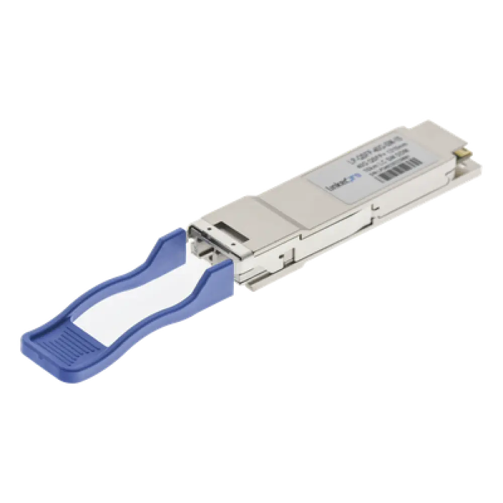 Transceptor Óptico QSFP+ / 40 Gbps / Monomodo 1310 nm / Alcance 10 km / LC/UPC Dúplex / DDM / Hot-Pluggable
