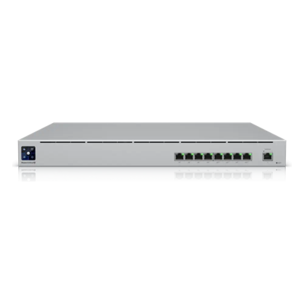 Switch PoE Administrable / 8 Puertos PoE+ y PoE++ / 120 W Totales / Batería UPS 368 Wh / 2 Salidas AC 230 V / Rack 1U