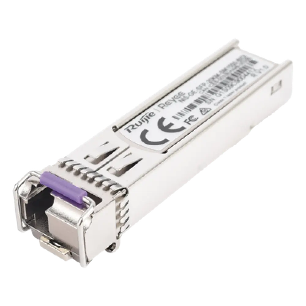 Transceptor SFP Industrial / 1 Gigabit / BIDI Monomodo / 20 km (65,616 ft) / TX 1550 nm / RX 1310 nm / -40 a 85 °C / LC