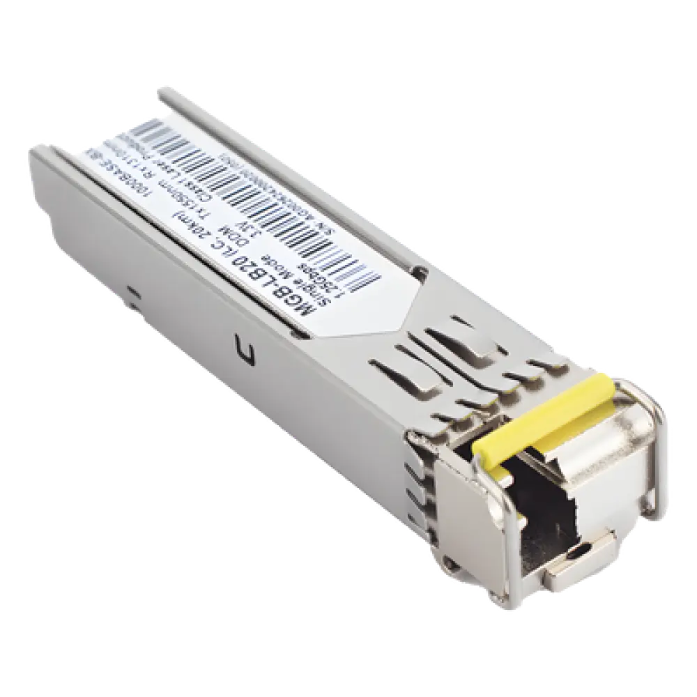 Transceptor mini-GBIC SFP / 1G LC / WDM BIDI / Monomodo 20 km (66 pies) / TX 1550nm RX 1310nm
