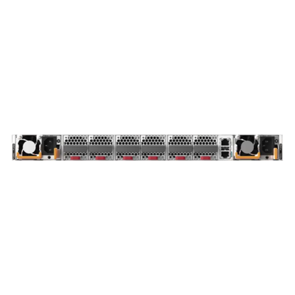 Switch Data Center / 48 Puertos 100GE DSFP + 8 Uplinks 400GE QSFP-DD / 16.0 Tbps / 5350 Mpps / RDMA RoCEv2 / Spine-Leaf VXLAN EVPN / 1 RU / Hot-Swap 1+1