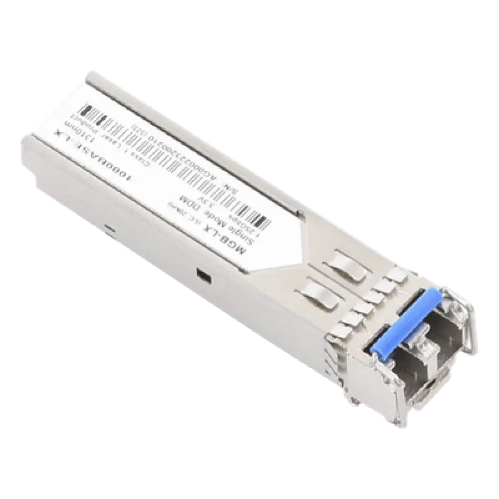 Transceptor mini-GBIC SFP 1G / LC Duplex / Fibra Monomodo / 20 Km / 10 Piezas / -40 a 75 °C