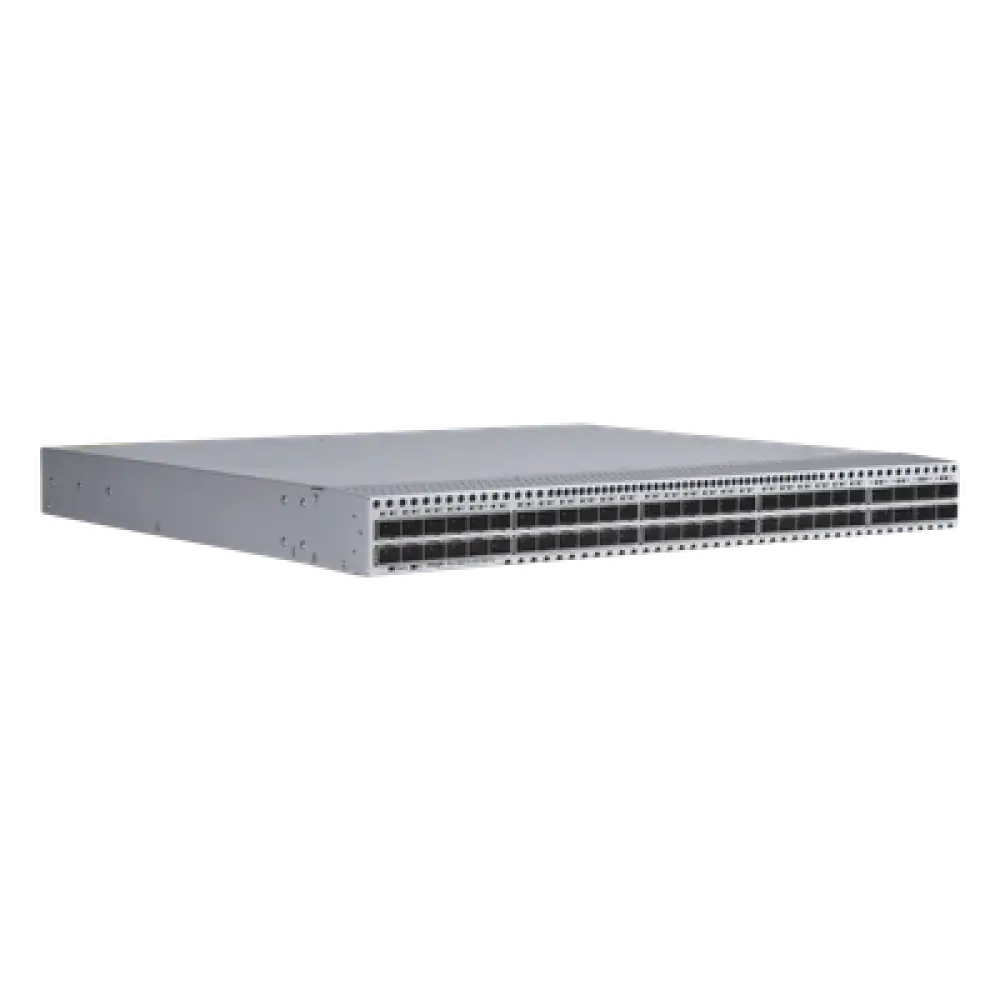 Switch Data Center / 48 Puertos SFP28 25G + 8 QSFP28 100G / 4.0 Tbps / 2000 Mpps / RDMA RoCEv2 / VXLAN EVPN Spine-Leaf / 1 RU