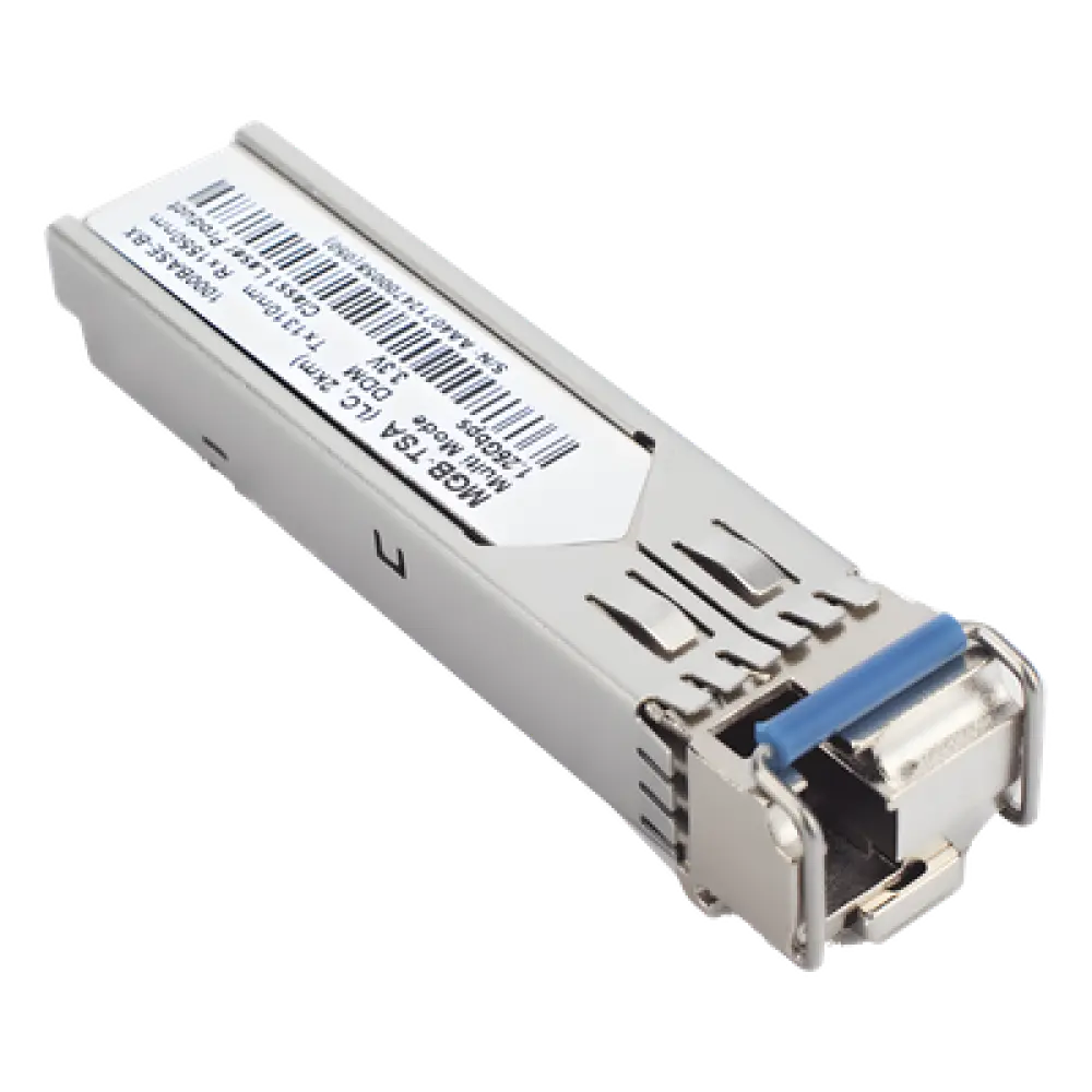 Transceptor SFP / 1000BASE-BX / WDM TX 1310 nm / Monomodo 2 km / LC Simplex / -40 a 85 °C