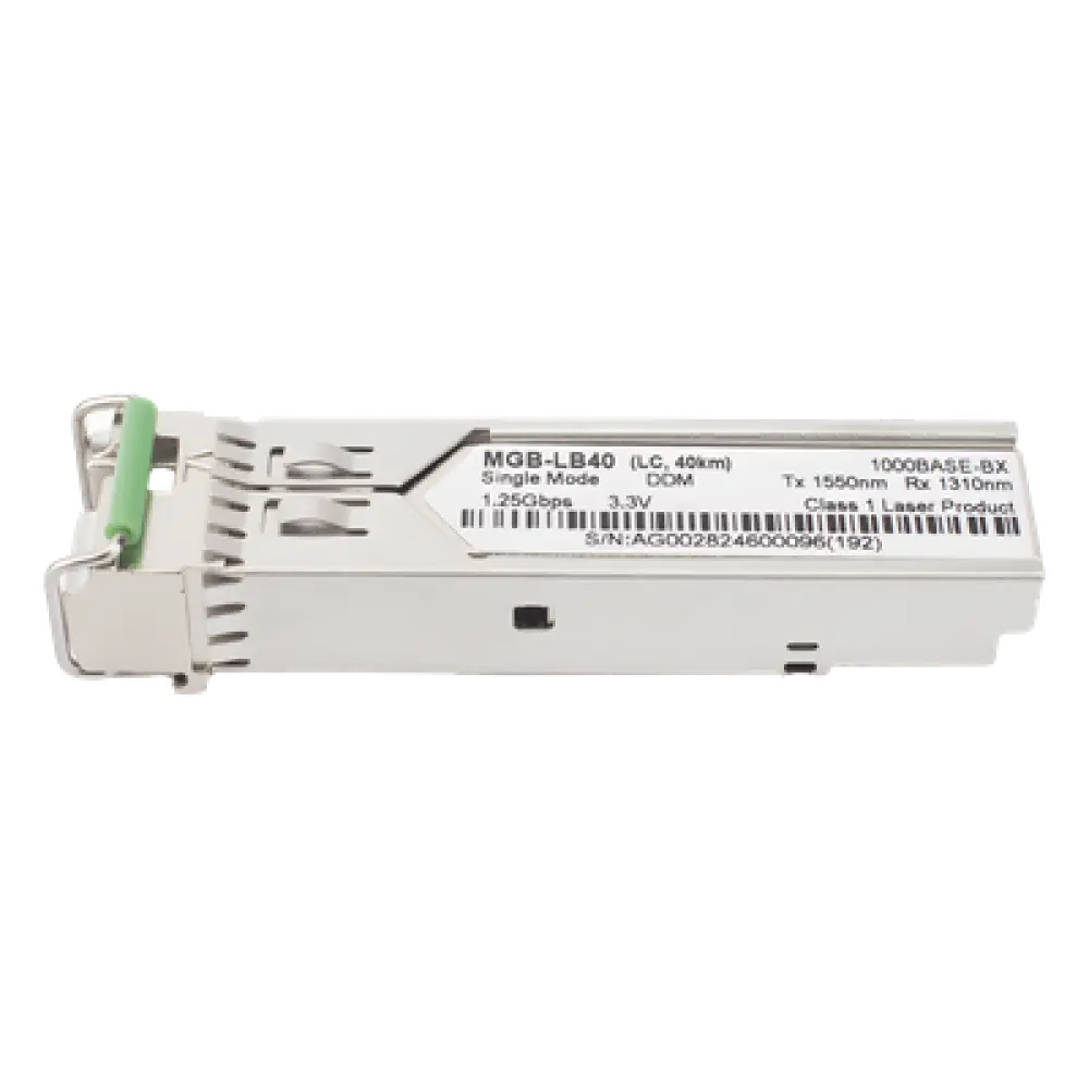 Transceptor mini-GBIC SFP 1G LC / WDM BIDI / Monomodo 40 km / TX 1550nm RX 1310nm / Hot-pluggable