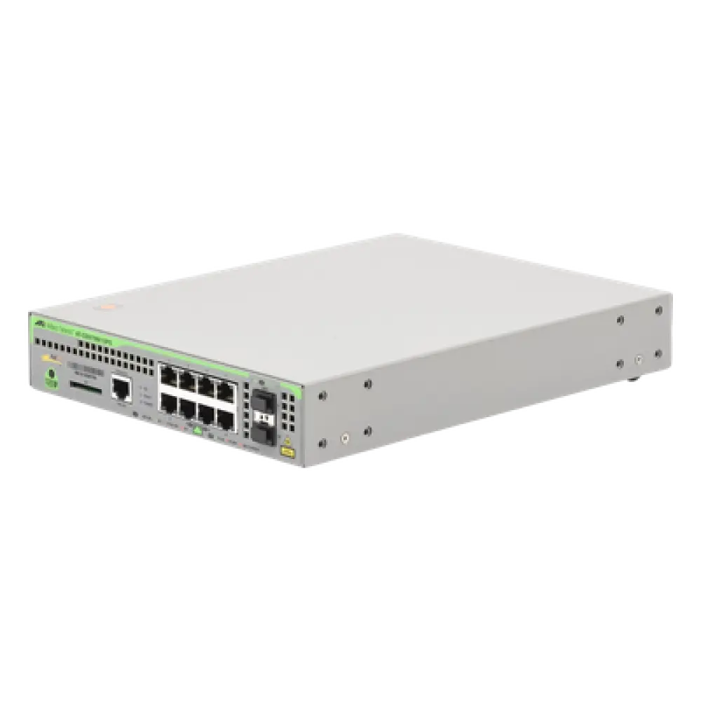 Switch PoE+ Administrable / 8 Puertos Gigabit / 2 SFP Uplink / 124 W PoE / Capa 3