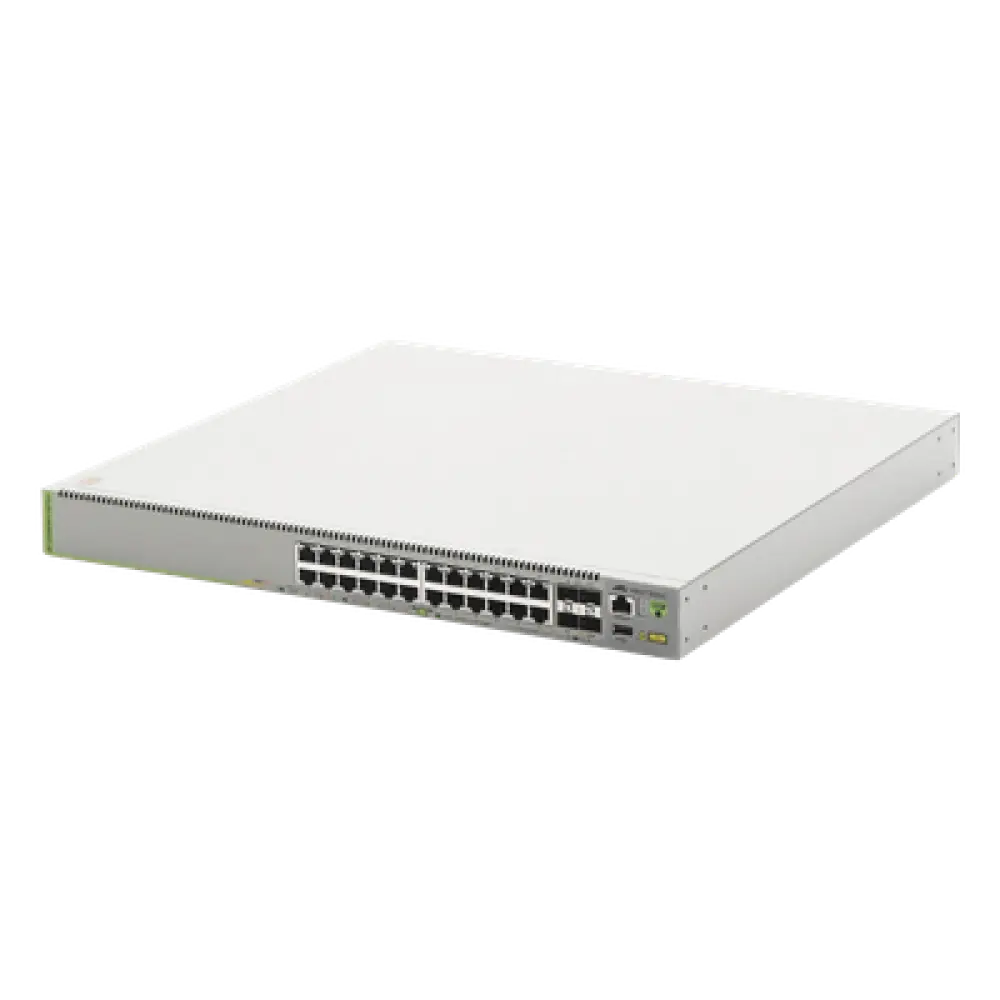 Switch L3 Apilable / 20x 1G PoE+ / 4x MultiGigabit 2.5G/5G PoE+ / 4x SFP+ 10G / 370W PoE / Stack 4 Unidades