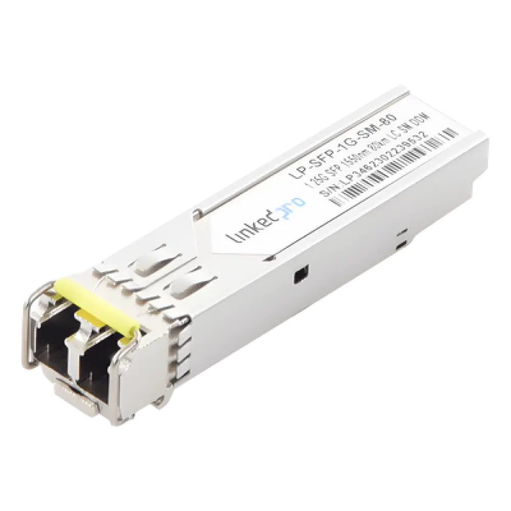 Transceptor Óptico SFP / Monomodo / 1.25 Gbps / 1550 nm / Alcance 80 km (262.4 ft) / LC/UPC Dúplex / DDM
