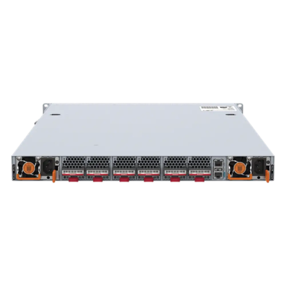 Switch Data Center / 24 Puertos QSFP56 200GE + 8 QSFP-DD 400GE / 16.0 Tbps / 5350 Mpps / RDMA RoCEv2 / Capa 3 Spine-Leaf VXLAN EVPN / 1 RU Hot-Swap