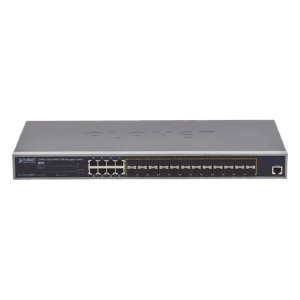 Switch Administrable Capa 2 / 24 Puertos SFP Gigabit / 8 Puertos Combo RJ45 / Fuente Redundante / 35.7 Mpps