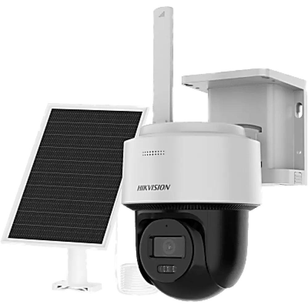 Cámara PT Solar IP / 4 Megapixel / AOV / 4G LTE SIM Incluida / Dual Light 30 m (98.4 ft) / Audio Bidireccional