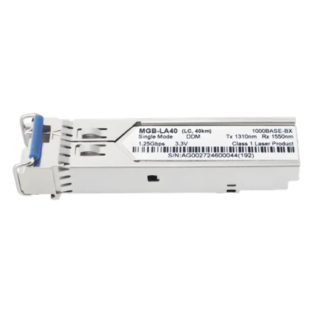 Transceptor mini-GBIC SFP 1G LC / WDM BIDI / Monomodo 40 km / TX 1310nm RX 1550nm / 131 pies