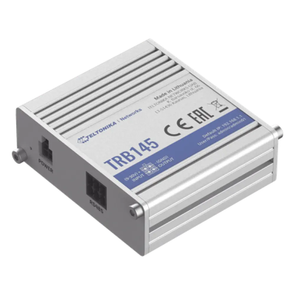 Gateway Industrial LTE Cat 1 / RS485 / 10 Mbps / Aluminio / DIN Rail / Ambientes Extremos