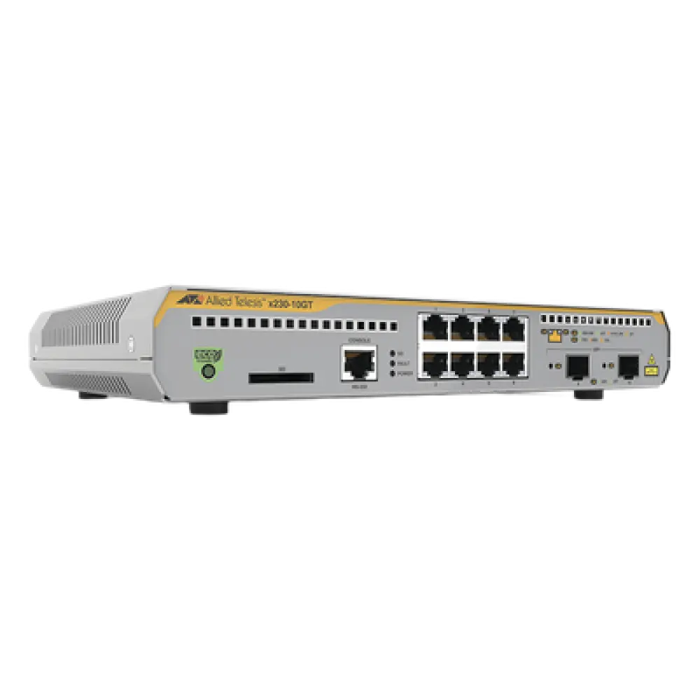 Switch Administrable Capa 3 / 8 Puertos Gigabit / 2 SFP / 20 Gbps / Sin Ventilador / 1U Rack