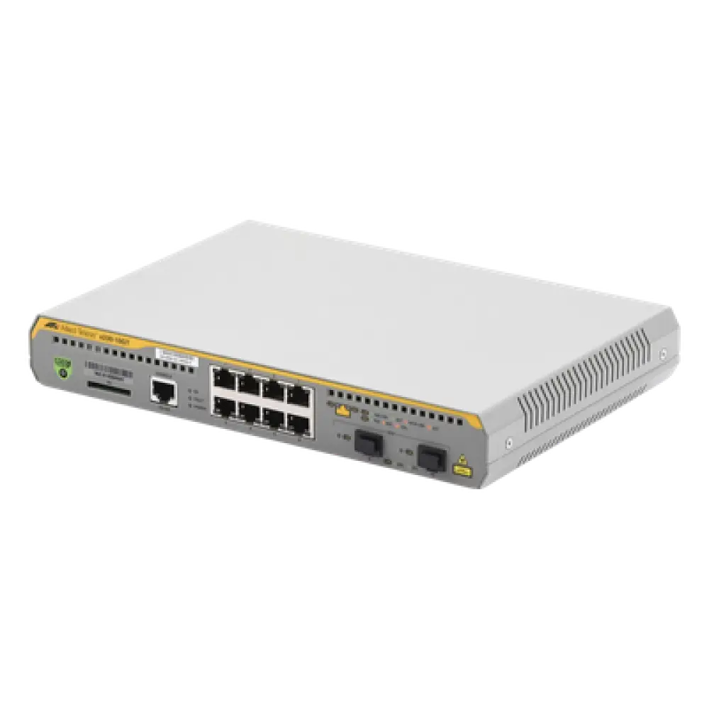 Switch Administrable Capa 3 / 8 Puertos Gigabit / 2 SFP / 20 Gbps / Sin Ventilador / 1U Rack