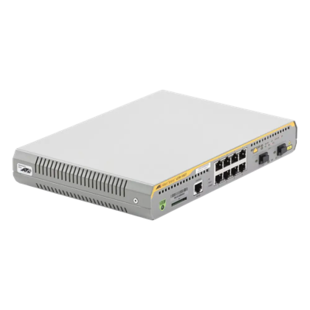 Switch Administrable Capa 3 / 8 Puertos Gigabit / 2 SFP / 20 Gbps / Sin Ventilador / 1U Rack