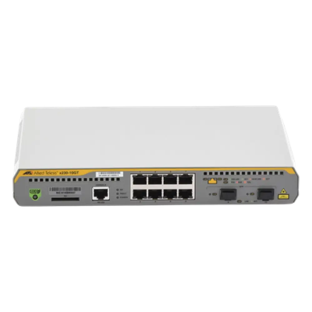 Switch Administrable Capa 3 / 8 Puertos Gigabit / 2 SFP / 20 Gbps / Sin Ventilador / 1U Rack
