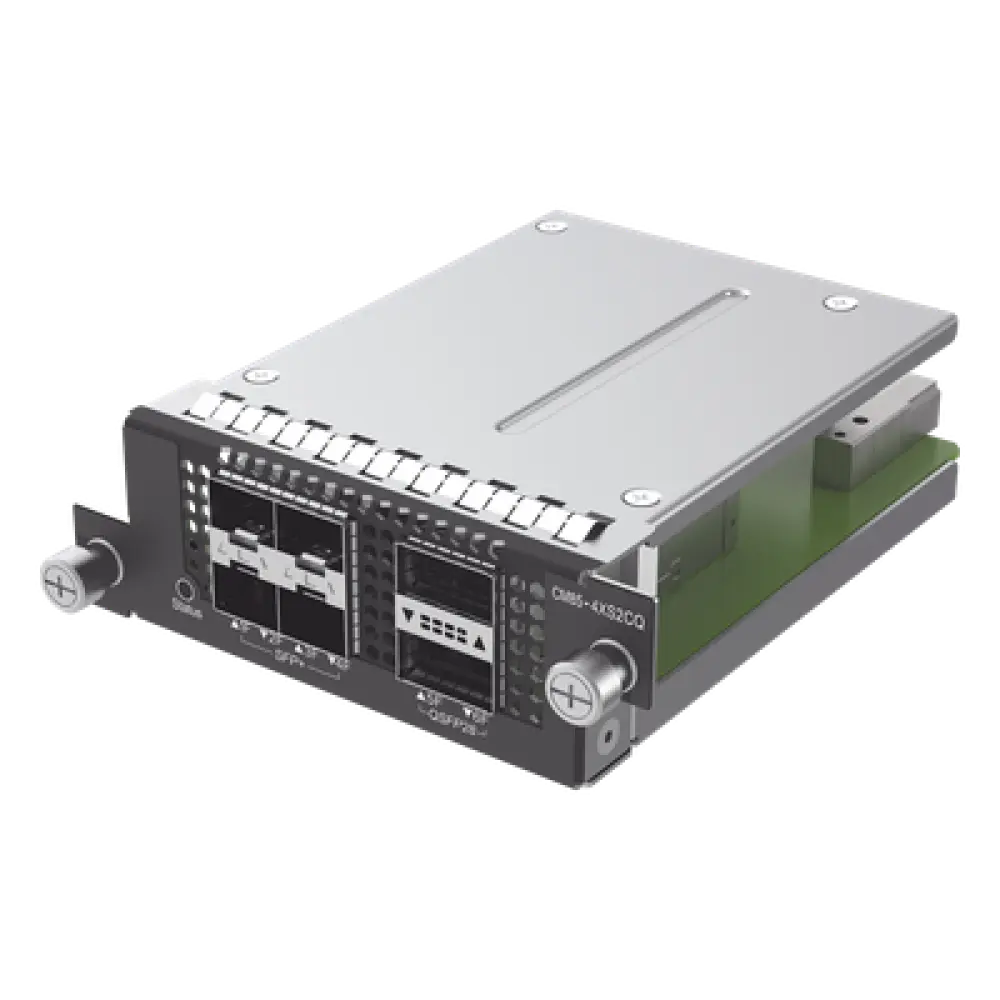 Tarjeta de Expansión / 4 Puertos SFP+ 10G / 2 Puertos QSFP28 100G / Fibra Óptica / Modular
