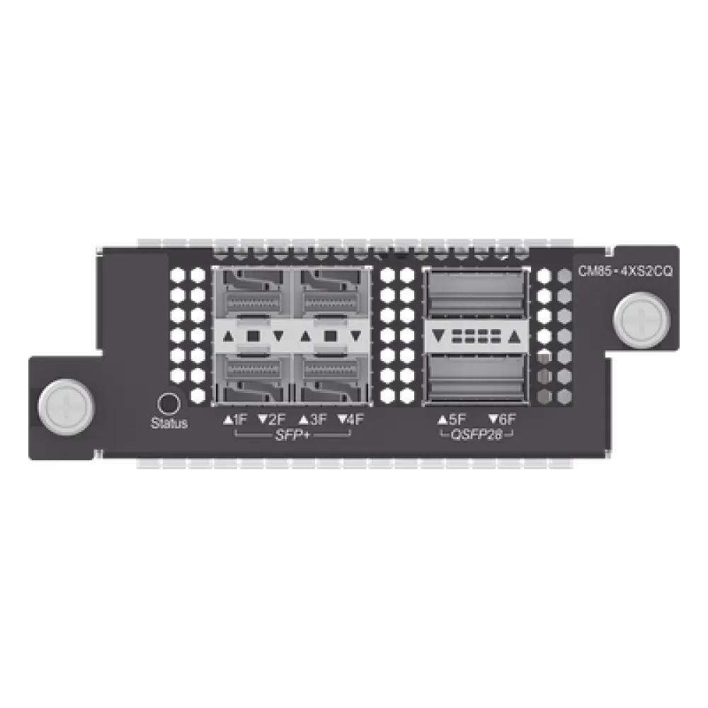 Tarjeta de Expansión / 4 Puertos SFP+ 10G / 2 Puertos QSFP28 100G / Fibra Óptica / Modular