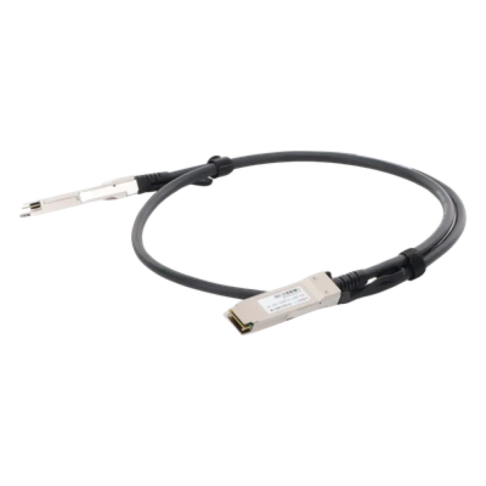 Cable DAC QSFP+ / 40 Gbps / Passive Direct Attach Copper / 1 m (3.28 ft) / Twinax