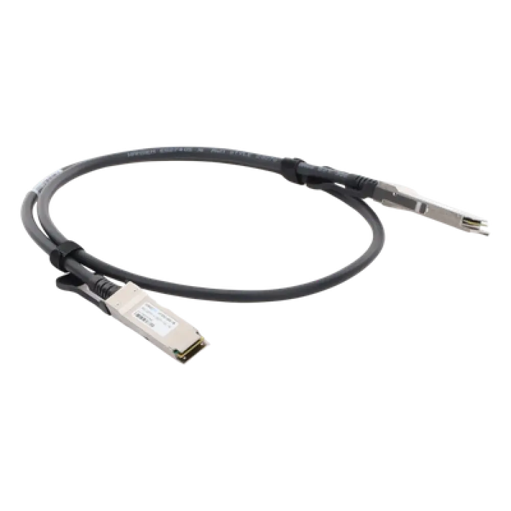 Cable DAC QSFP+ / 40 Gbps / Passive Direct Attach Copper / 1 m (3.28 ft) / Twinax