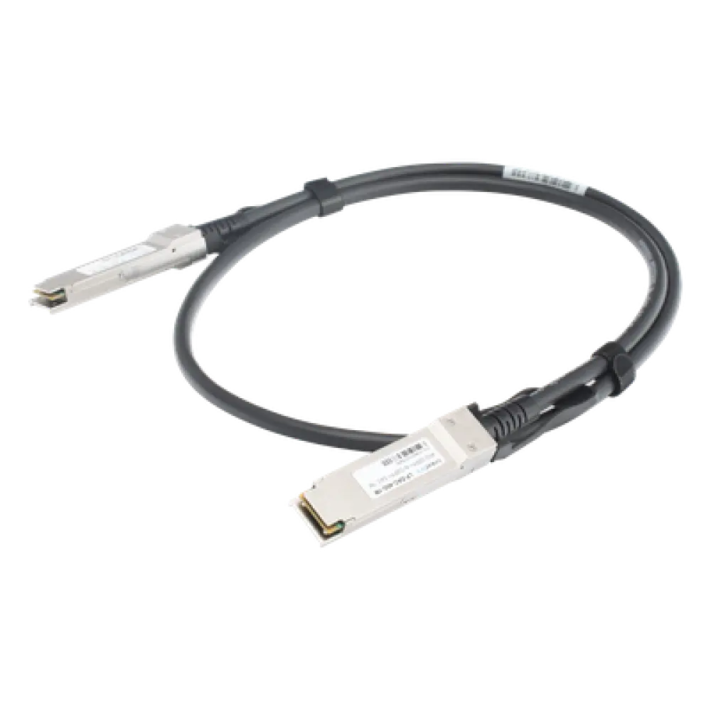 Cable DAC QSFP+ / 40 Gbps / Passive Direct Attach Copper / 1 m (3.28 ft) / Twinax