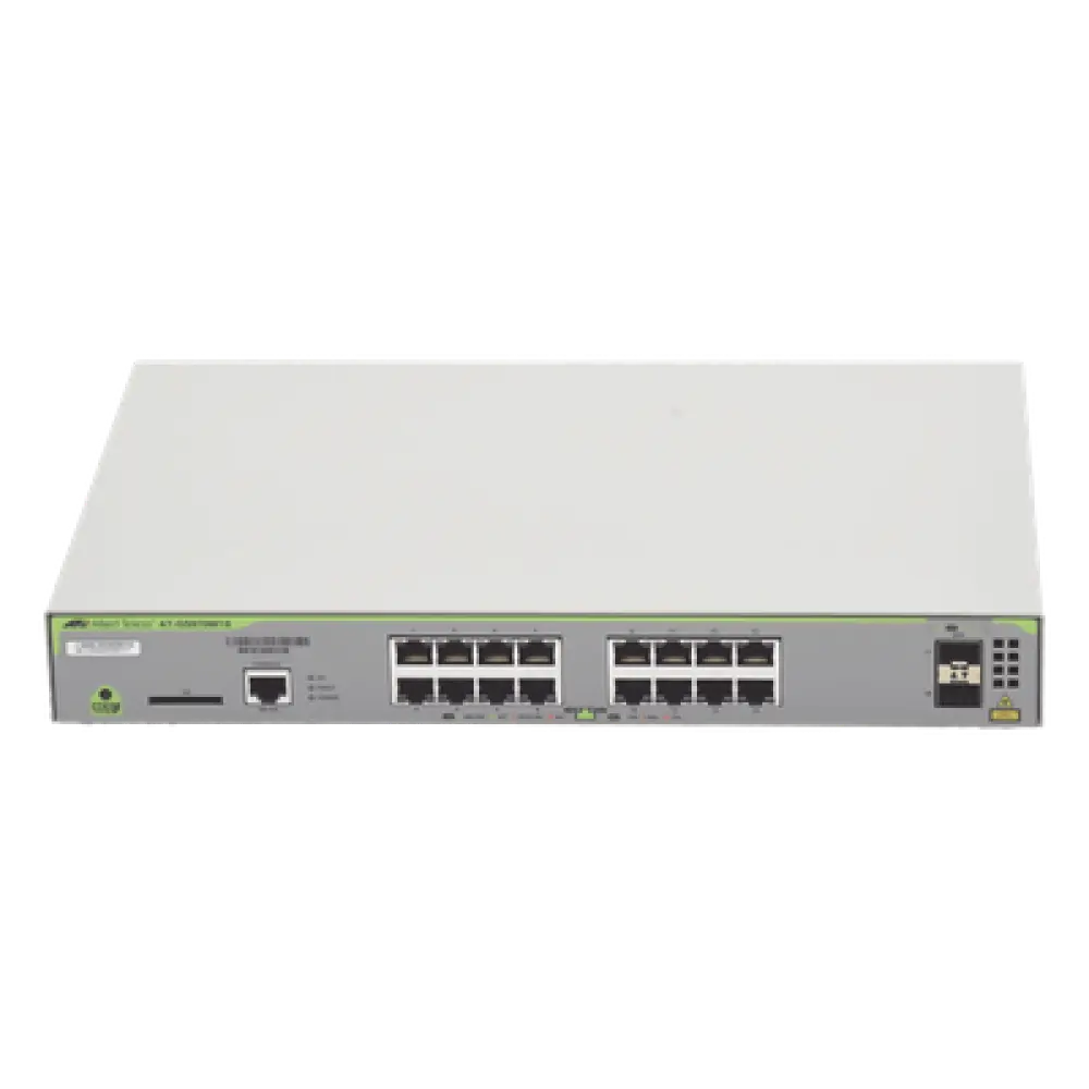 Switch Administrable Capa 3 / 16 Puertos Gigabit + 2 SFP / 36 Gbps Switching Fabric / 26.8 Mpps
