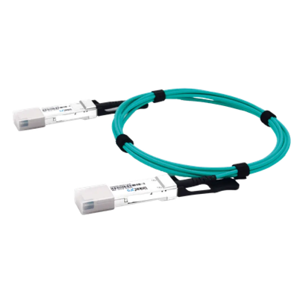 Cable AOC / 200 Gbps / QSFP56 a QSFP56 / Fibra Óptica Activa / 1 m (3.3 ft) / Plug-and-Play
