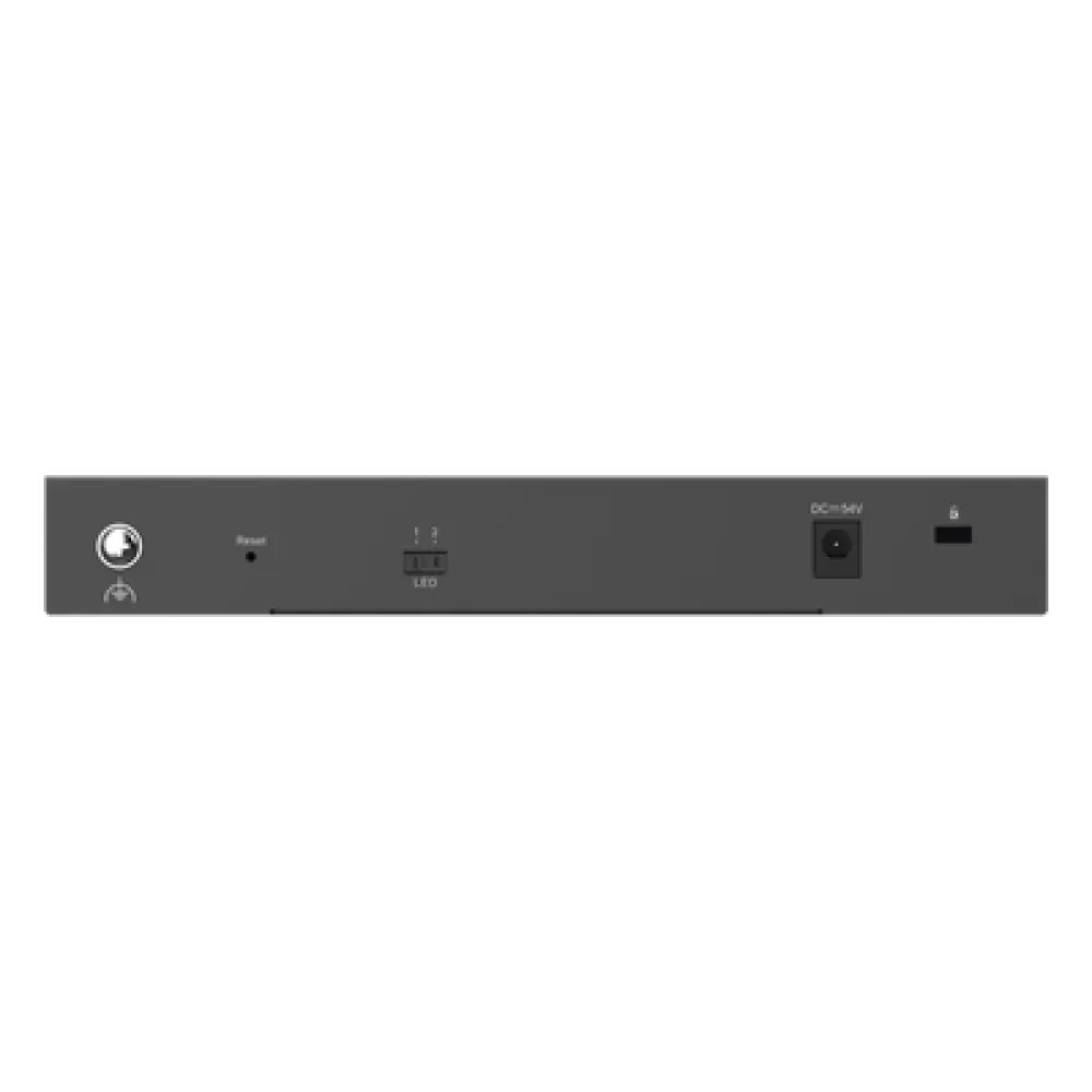 Switch Administrable / 8 Puertos PoE+ / 130 W / 2 Uplinks Gigabit / 20 Gb/s / Sin Ventilador