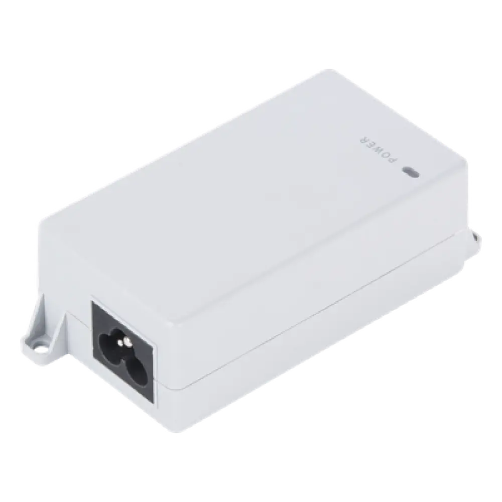 Inyector PoE Pasivo Gigabit / 24V CC / 0.5A / 100-240V Entrada / Montaje en Pared