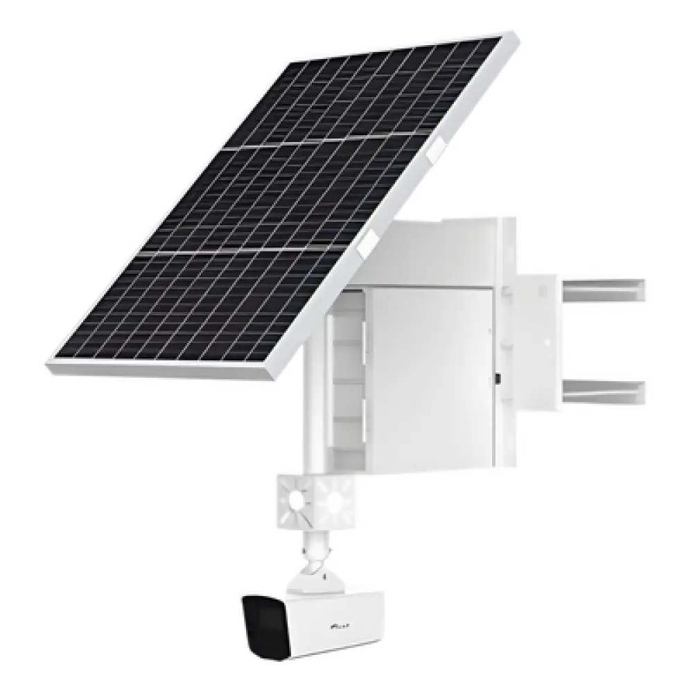 Cámara Solar 4G con IA LPR / 4 Megapixel / Visión Nocturna 20 m (65.6 ft) / Batería 9 Días / IP67 / Montaje para Poste