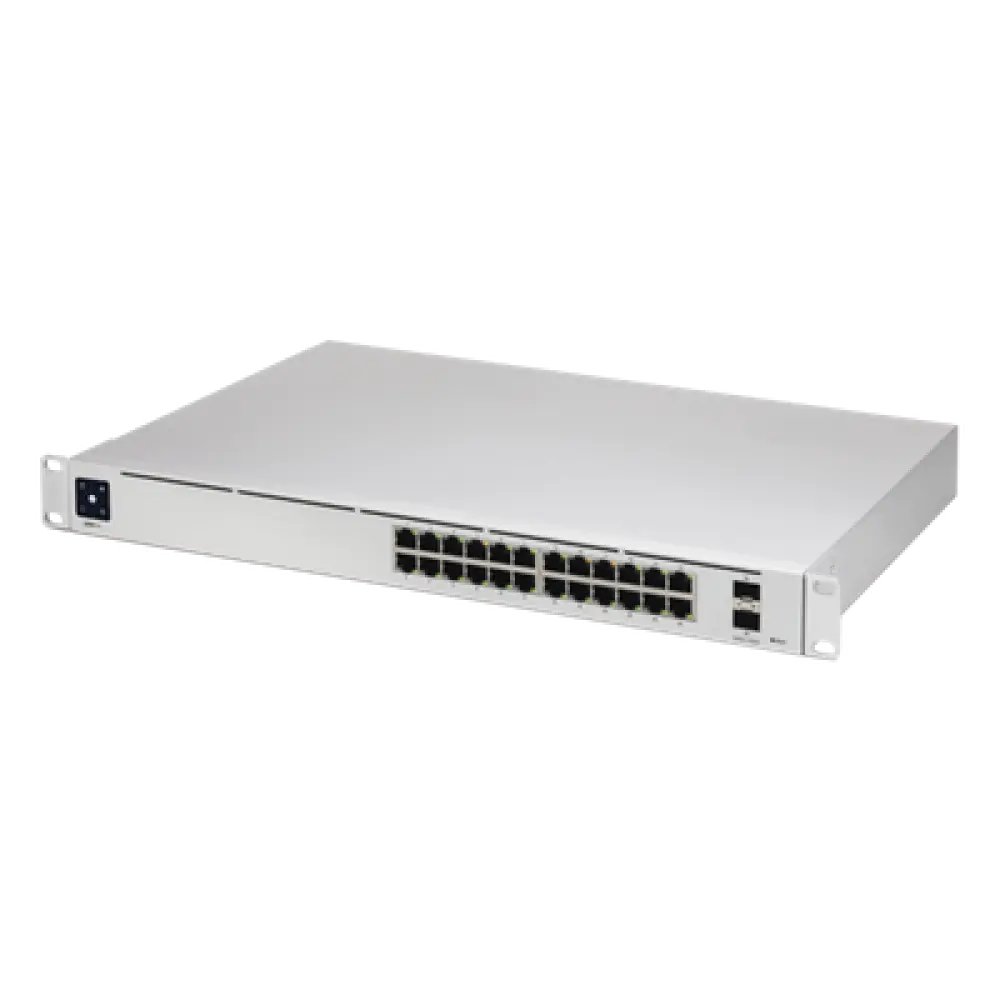 Switch Capa 3 / 24 Puertos Gigabit RJ-45 / 2 Puertos 10G SFP+ / 88 Gbps / 1U Rack / 1.43 x 11.63 x 17.42 pulgadas