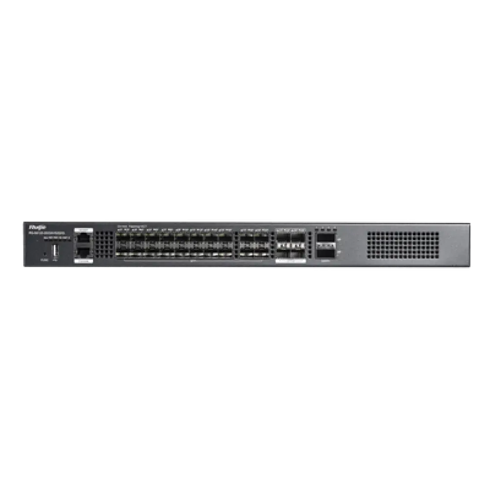 Switch de Distribución de Fibra / 23 Tbps / 20 Puertos SFP+ 10G / 4 Puertos SFP28 25G / 2 Puertos QSFP+ 40G / Modular
