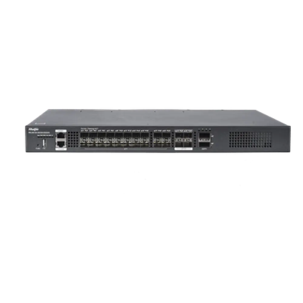 Switch de Distribución de Fibra / 23 Tbps / 20 Puertos SFP+ 10G / 4 Puertos SFP28 25G / 2 Puertos QSFP+ 40G / Modular