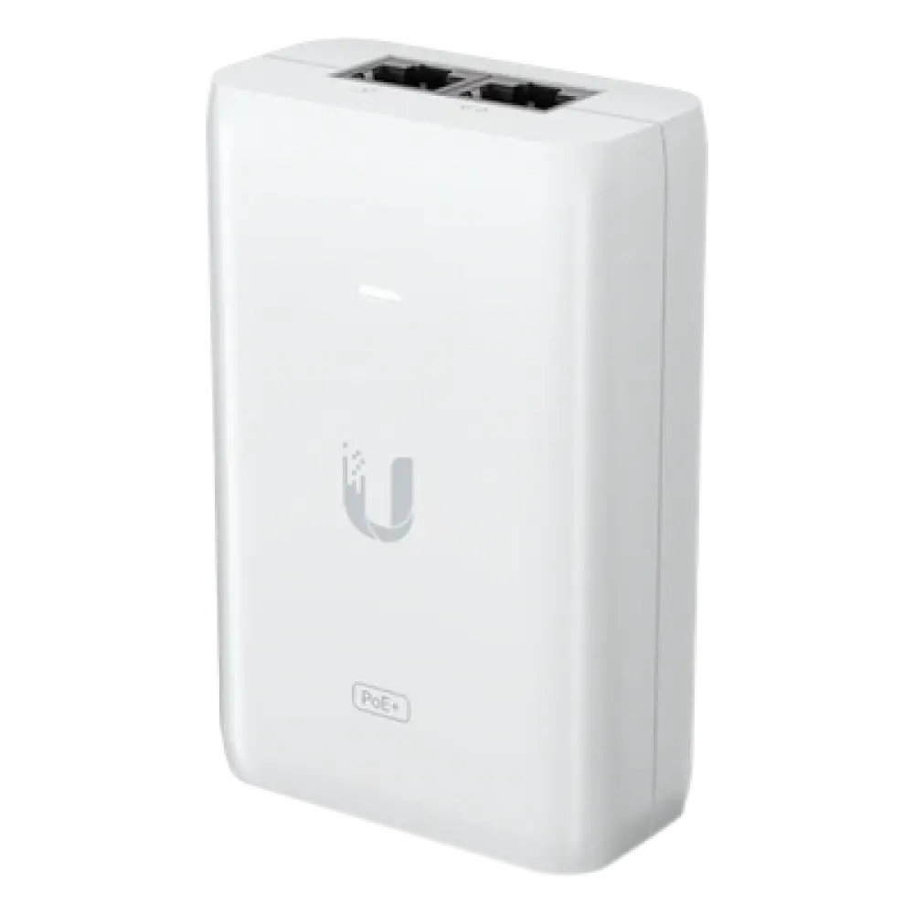 Adaptador PoE Ubiquiti (48 VDC, 0.65A) puerto Gigabit, ideal para equipos UniFi