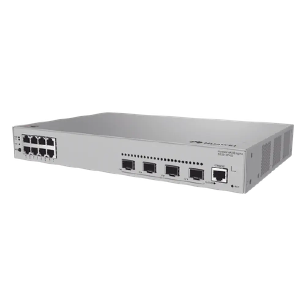 Switch Administrable Capa 2 / 8 Puertos PoE+ Gigabit / 4 SFP Uplink / PoE Perpetuo / 125 W / 18 Mpps / 24 Gbps / 1.52 ft x 1.03 ft x 0.69 ft