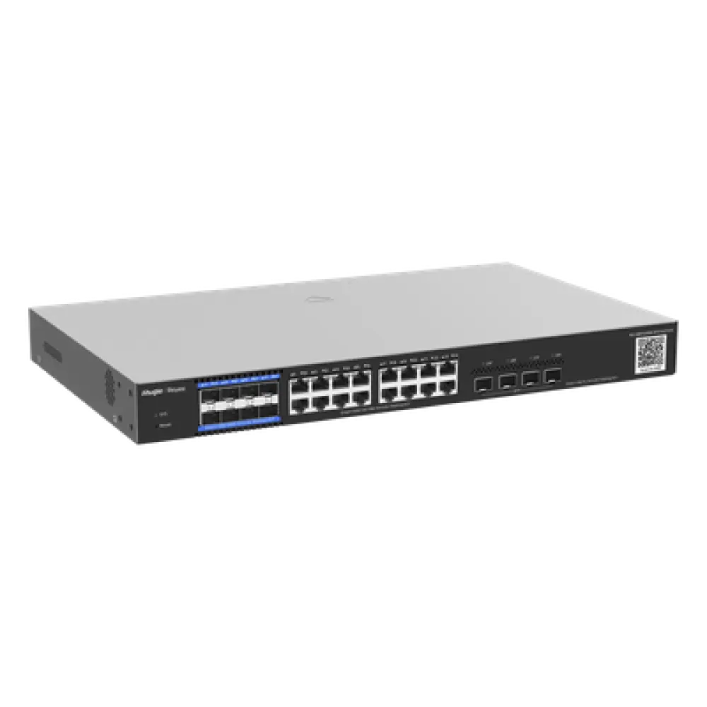 OLT Switch Híbrido Capa 3 / 8 PON 1G / 16 Ethernet 1G / 4 SFP+ 10G / 256 ONUs / 1U Rack / 17.32 x 10.24 x 1.72 in