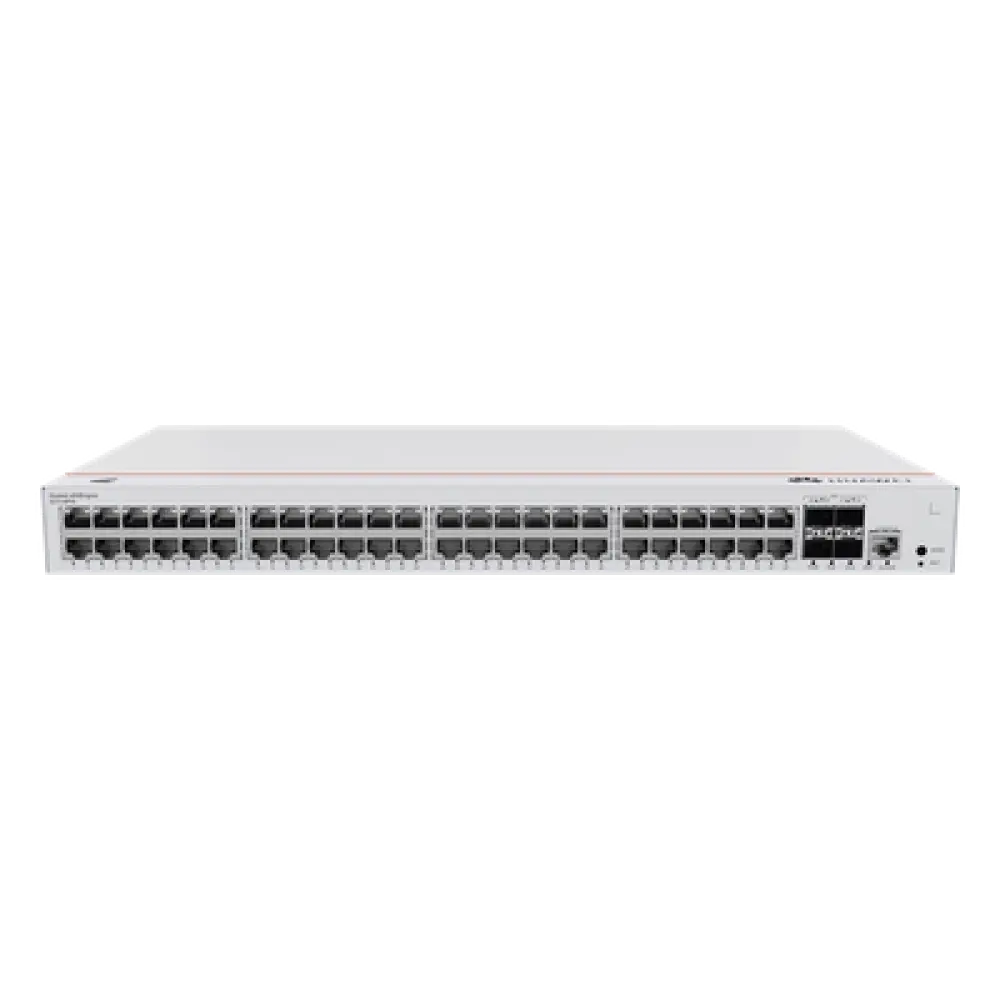 Switch Capa 3 Administrable / 48 Puertos Gigabit PoE / 4 SFP Uplink / 104 Gbps / PoE Perpetuo 380W / iStack